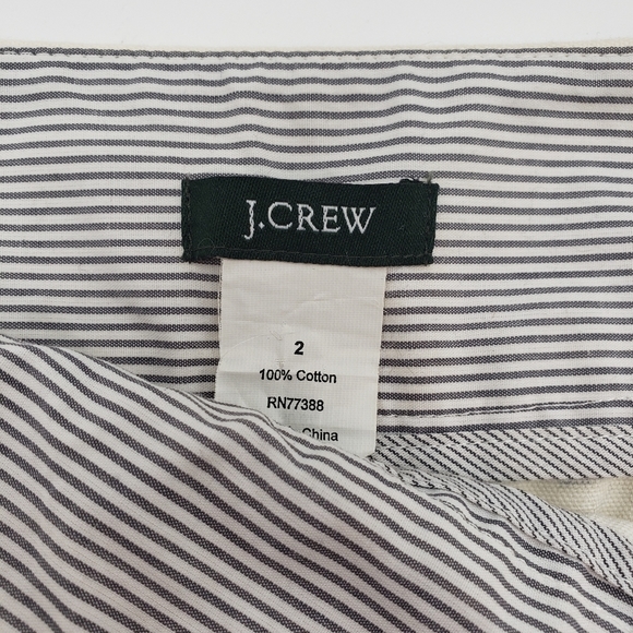 J. Crew Anchor Print Black White Cotton Mini Skirt - Picture 5 of 7